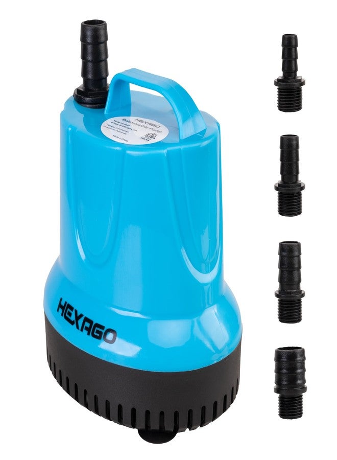 Hexago 400GPH Submersible Water Fountain Pump, 40W Small Sump Pump with 8FT High Lift, Aquarium Pumps for Outdoor Pond, Hydroponic, Statuary, Waterfall, Aquarium, Fish Tank - Image 1